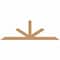 Ekena Millwork Saratoga Timber Gable Bracket, Western Red Cedar, 108"W x 36"H x 5 1/2"D x 5 1/2"F, 8/12 Pitch GBW108X36X0606SAR00SWR - alternate 1